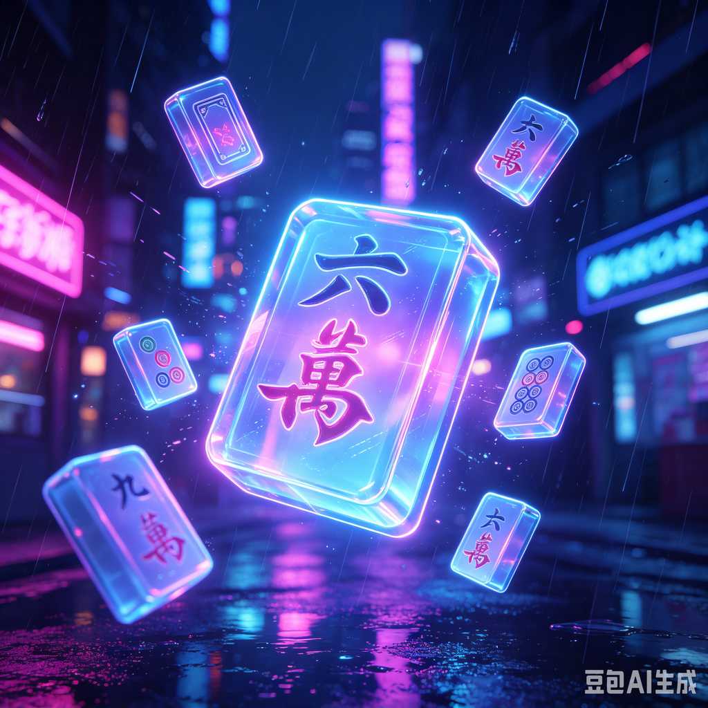 transparent mini mahjong set