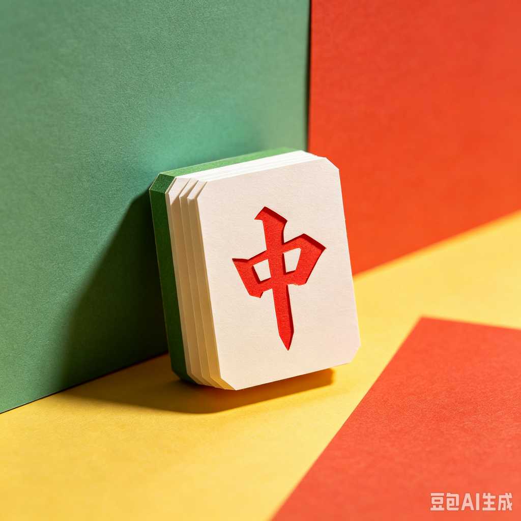 retro text mahjong tiles
