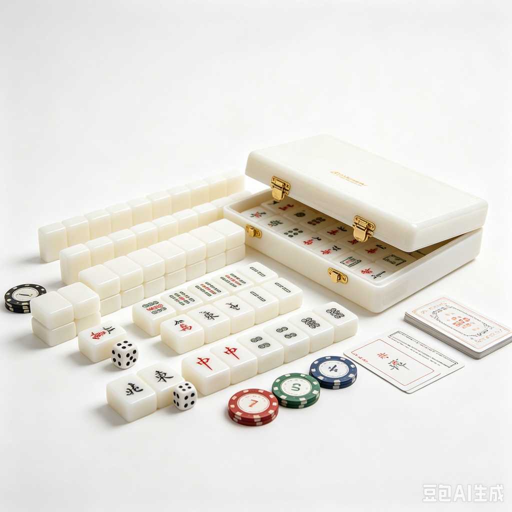 cute mini mahjong tiles set